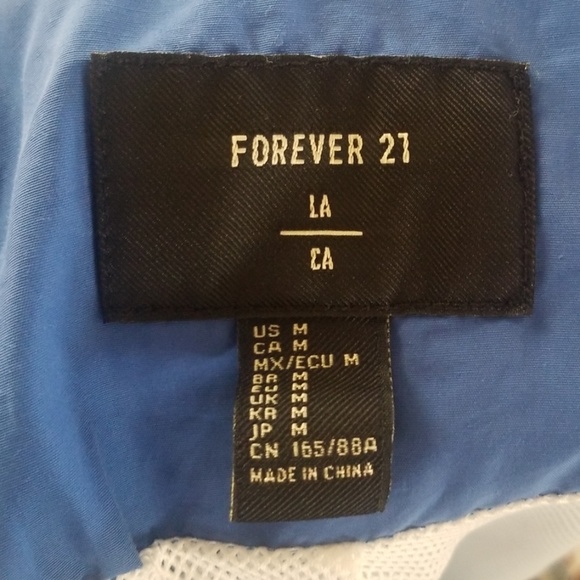 Blue Forever 21 Windbreaker - Picture 4 of 4